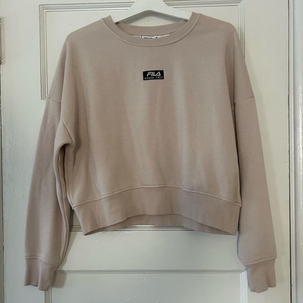 Cream FILA Crewneck Sweatshirt